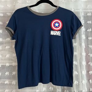 Captain America Cropped Tee